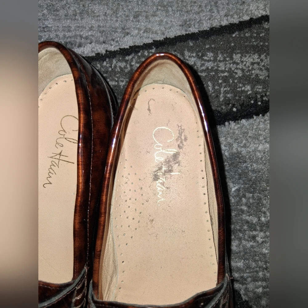 Cole Haan Leopard Tortoise Print Loafers - Picture 13 of 15